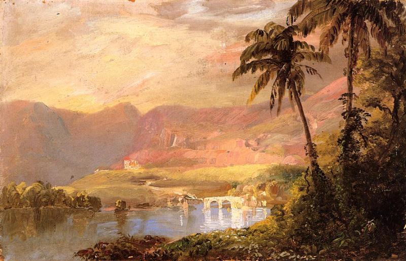 Frederic Edwin Church Tropical Landscape Norge oil painting art